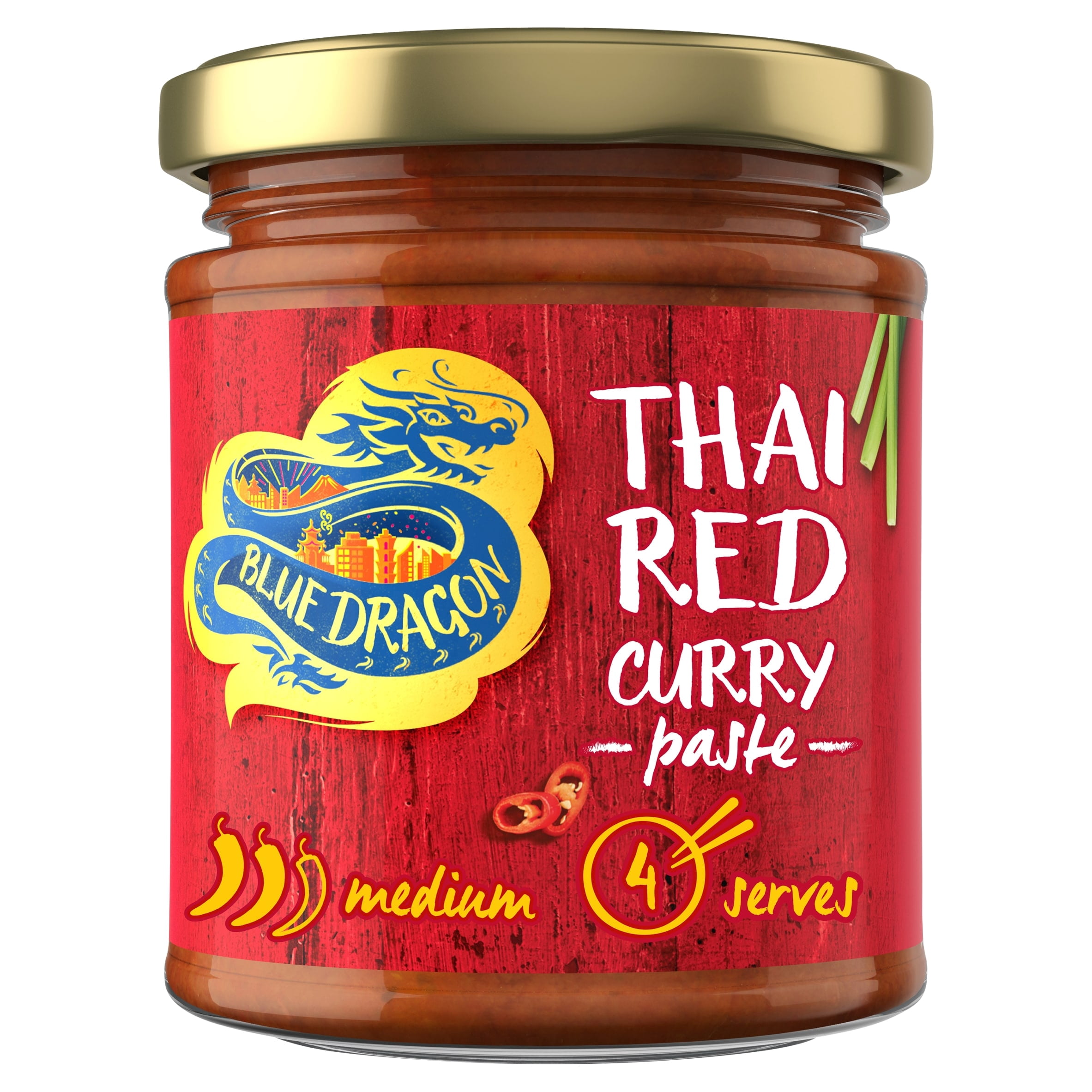Blue Dragon Thai Red Curry Paste 170G, Imported from Britain - Walmart.com