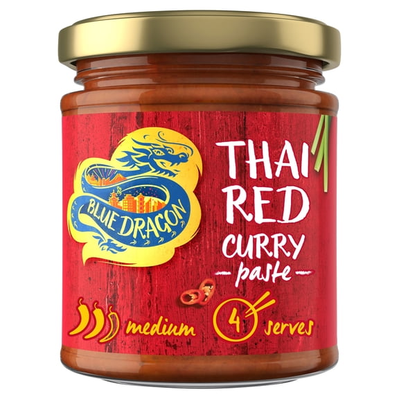 Blue Dragon Thai Red Curry Paste 170G, Imported from Britain