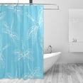 thumbnail image 1 of Blue Dragonflies Shower Curtain Waterproof Washable Bathroom Shower Curtain Polyester Cloth Fabric Bathroom Decor Set with 12 Hooks, 60x72 inches, 1 of 6