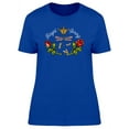 thumbnail image 1 of Blue Dragonfly And Kings Crown T-Shirt Women -Image by Shutterstock, Female Large, 1 of 2