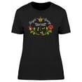 thumbnail image 1 of Blue Dragonfly And Kings Crown T-Shirt Women -Image by Shutterstock, Female Small, 1 of 2