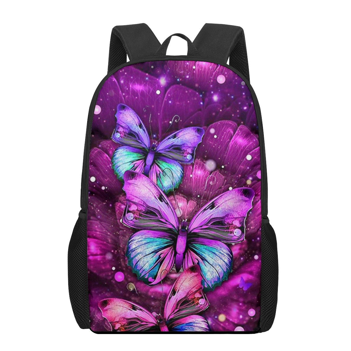 Printed Rucksacks Blue Dream Butterfly 3D Printed Bags for Book Bags Woman Men Casual ...