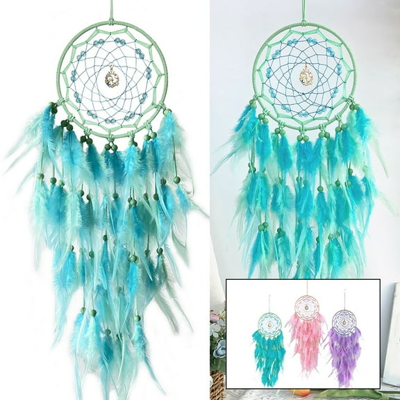 Blue Dream Catcher Feather Dream Catchers for Bedroom Adult Dream Catcher for Wall Hanging Decor Art Ornaments Crafts