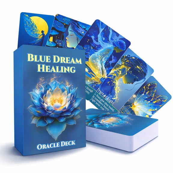 Blue Dream Oracle Cards for Beginners, 80 Cards Oracle Tarot Deck, Fortune Telling Cards for Spiritual Guidance, Daily Readings