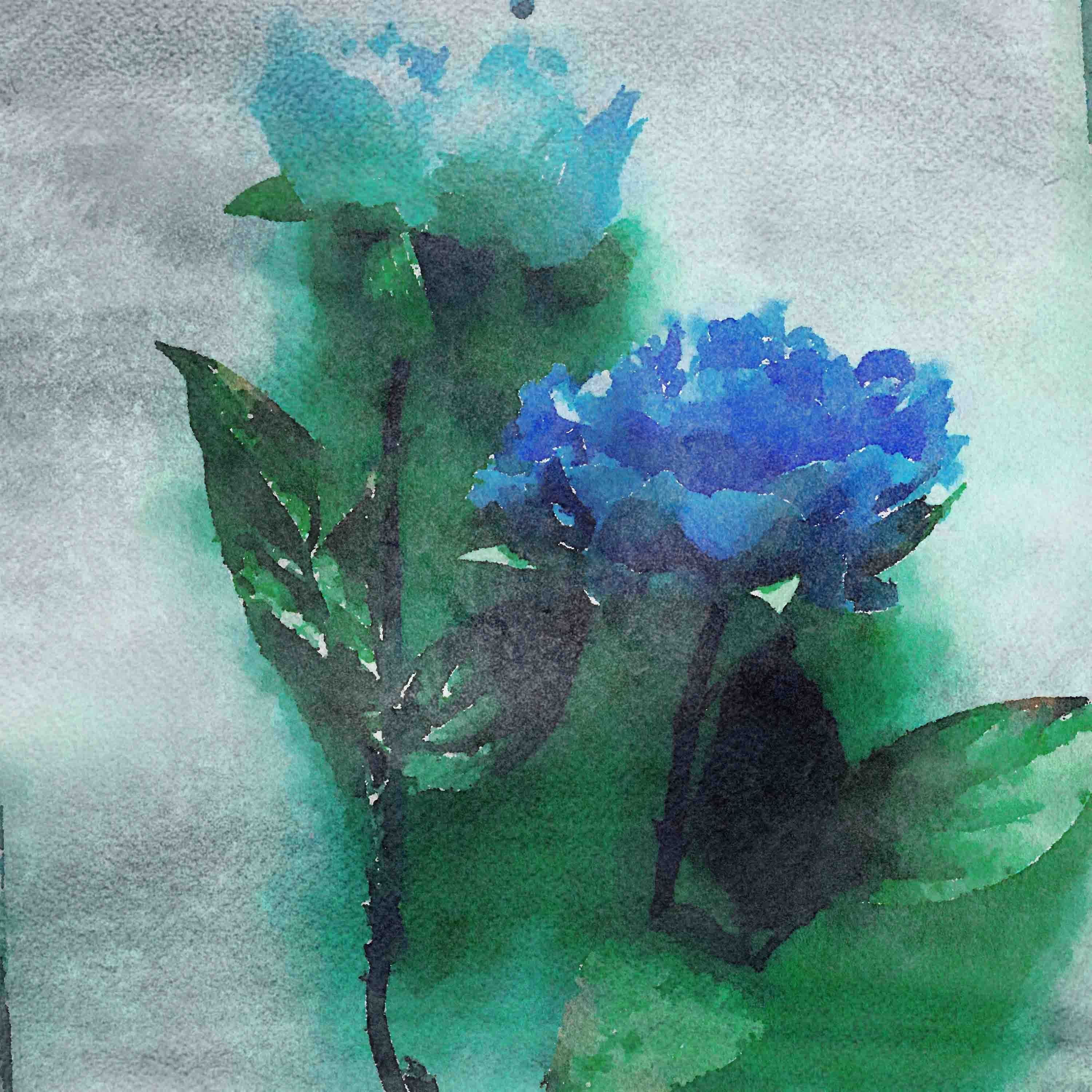 "Blue Dream" Painting Print on Wrapped Canvas