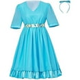 thumbnail image 1 of Blue Dress Hairspray Costume Halloween Musical Stage Performance Dress, 1 of 7