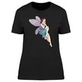thumbnail image 1 of Blue Dress Young Fairy Thinking T-Shirt Women -Image by Shutterstock, Female XX-Large, 1 of 2