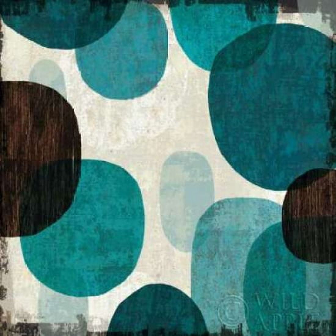 Blue Drips I Canvas Art - Michael Mullan (24 x 24)