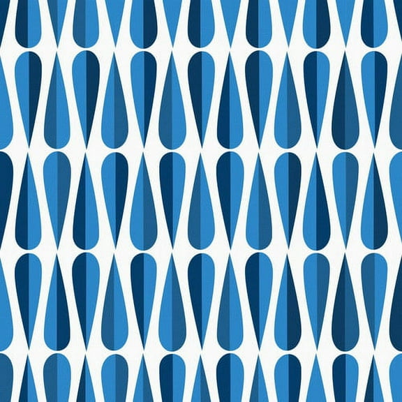 "Blue Droplets" Painting Print on Wrapped Canvas