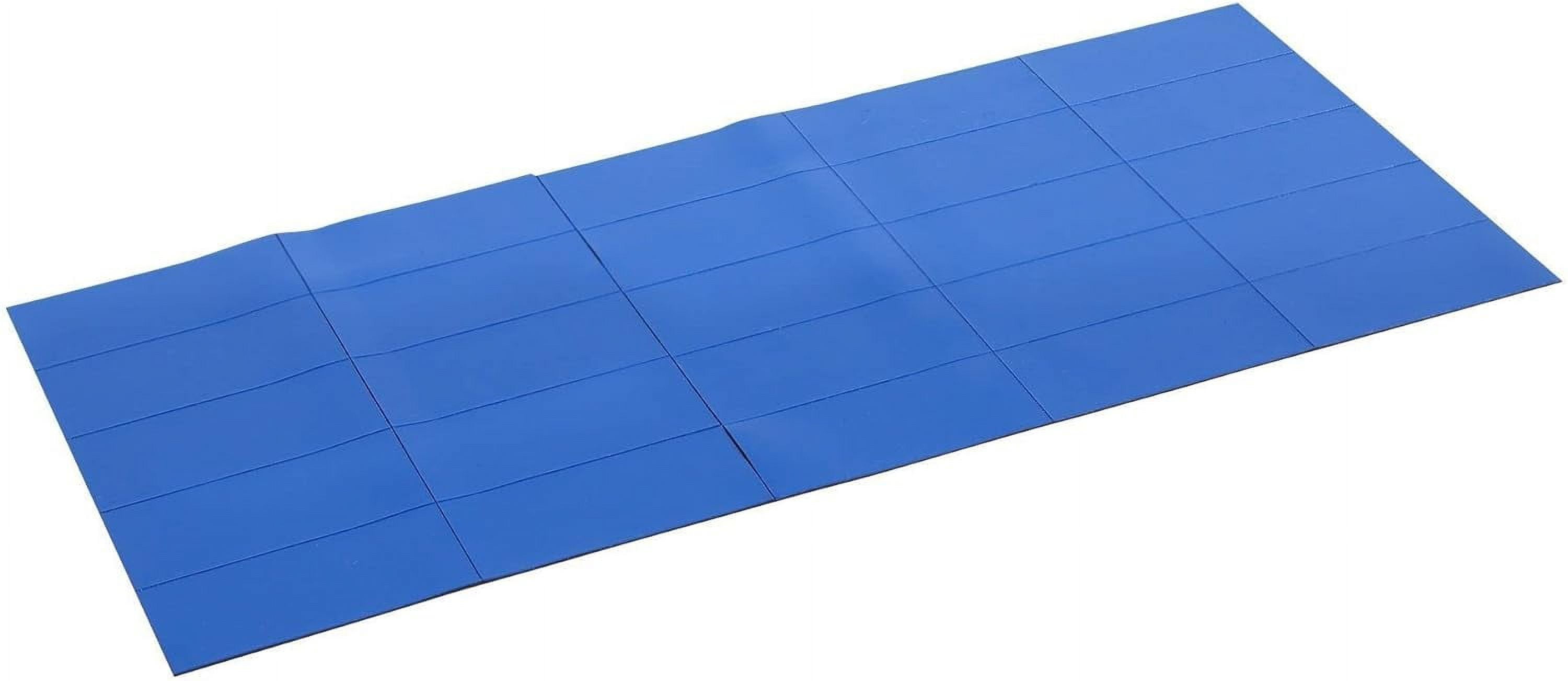 Blue Dry Erase Rectangular Colored 25 Count, Color Coding Tape Strips, 0.875