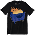 thumbnail image 1 of Blue Dumpster With Fire Burning Inside Men's Gift T-Shirt, 1 of 4