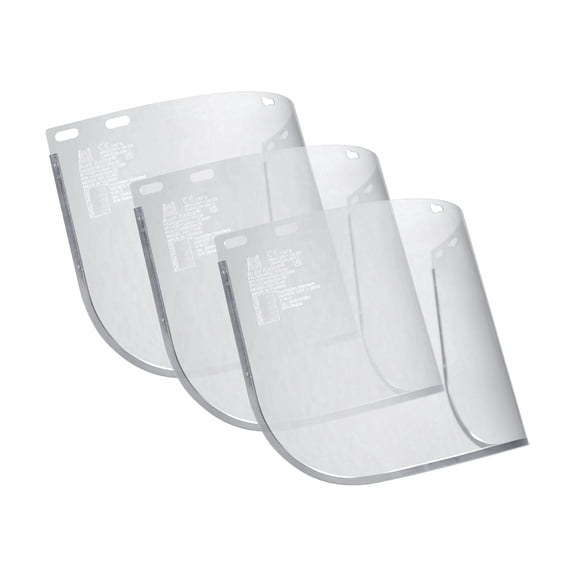 Blue Eagle Faceshield Replacement Visors (FC48) | Clear | High Impact Extrusion-grade Polycarbonate | 3 PCS