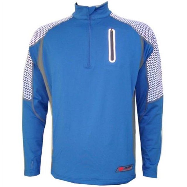 Blue Early Rise Thermal Men Cycling Jersey Extra Large