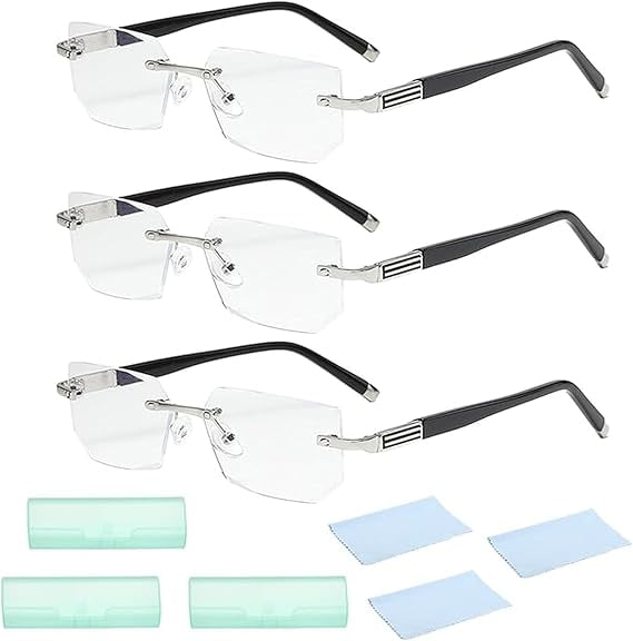 Blue Ease Optics, Blueease-Optics Glasses, Auto Zoom Reading Glasses with Anti Blue Light Lightweight + Unisex + No Glare