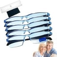 thumbnail image 1 of Blue Ease Optics Glasses, Clear Automatic Zoom Reading Eyeglasses, Smart Look Far and Near Blue Glasses, 1 of 8