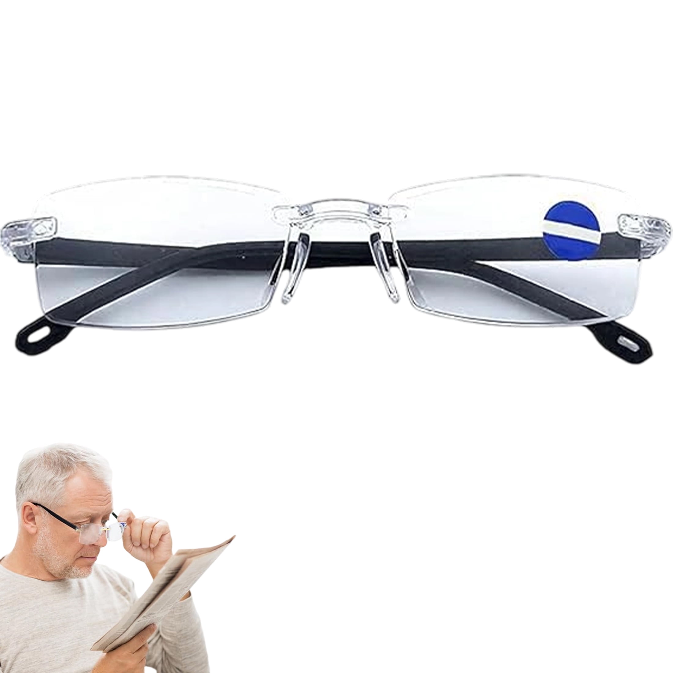 Blue Ease Optics Glasses – Enjoyaitlife Auto-Focus Reading Glasses