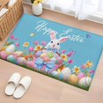 thumbnail image 1 of Blue Easter 2'x3' Washable Rug, Spring Rabbit Colorful Eggs Tulip Butterfly Non-Slip Soft Doormat Area Rugs for Entrance Bathroom Bedsides, Carpet for Kitchen Bedroom, Entryway Floor Mat, 1 of 9