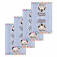 thumbnail image 1 of Blue Easter Kitchen Dish Towels for Drying Dishes Set of 4, Spring Cartoon Bunny Colorful Eggs Wood Grain Waffle Weave Microfiber Hand Tea Bathroom Towels Quick Dry & Absorbent Towel 15.7x23.6, 1 of 7