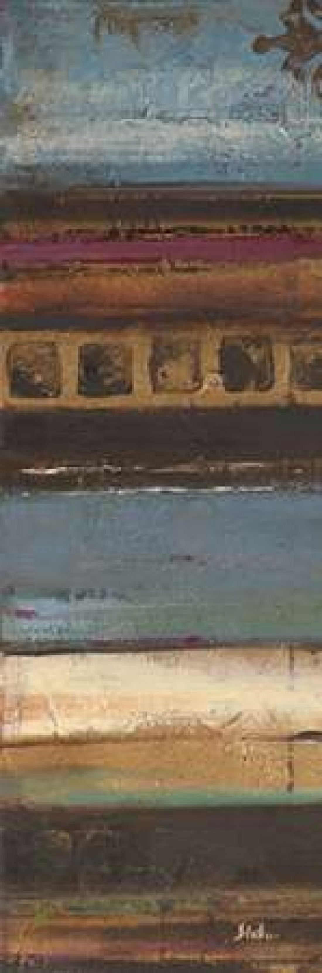 Blue Eclectic II Canvas Art - Patricia Pinto (8 x 24)
