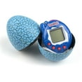 Blue EggShaped Digital Pet Game Machine for Kids Portable and Fun