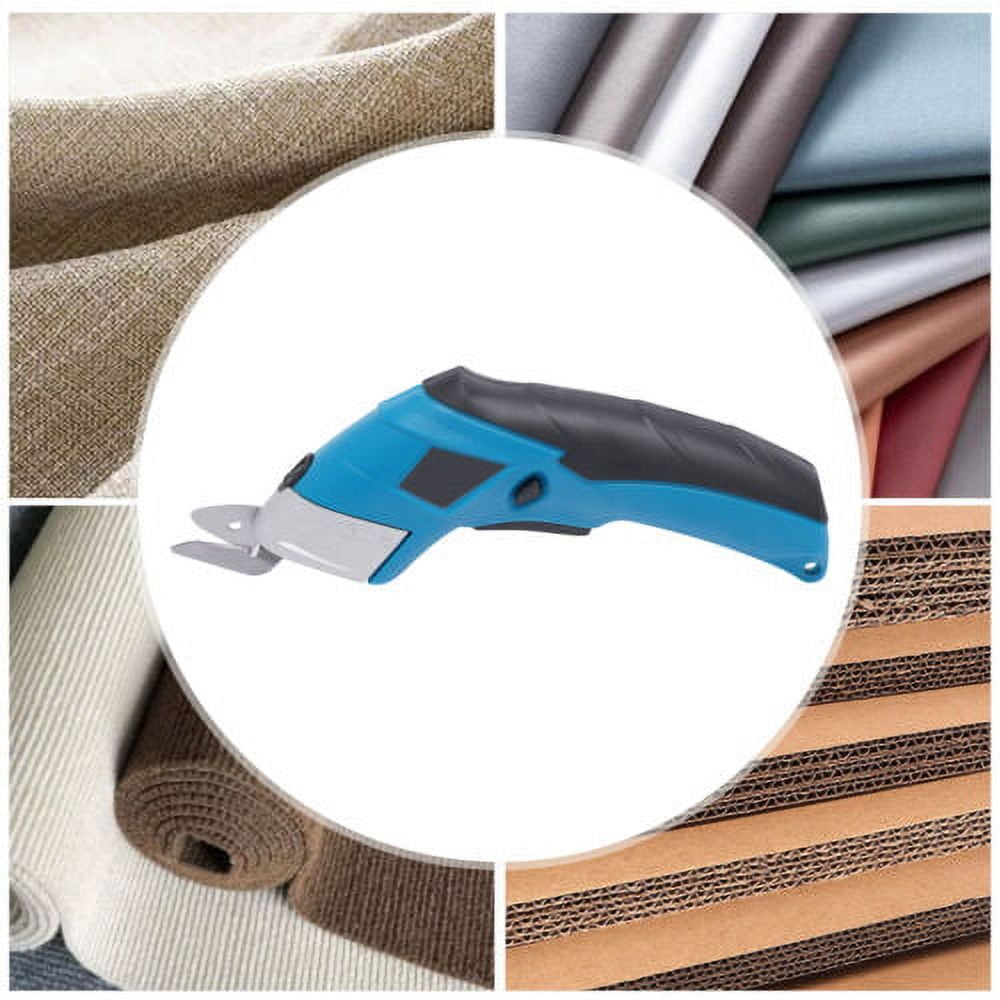 Blue Electric Fabric Scissors Cutter Electric Shears For Fabric Carpet