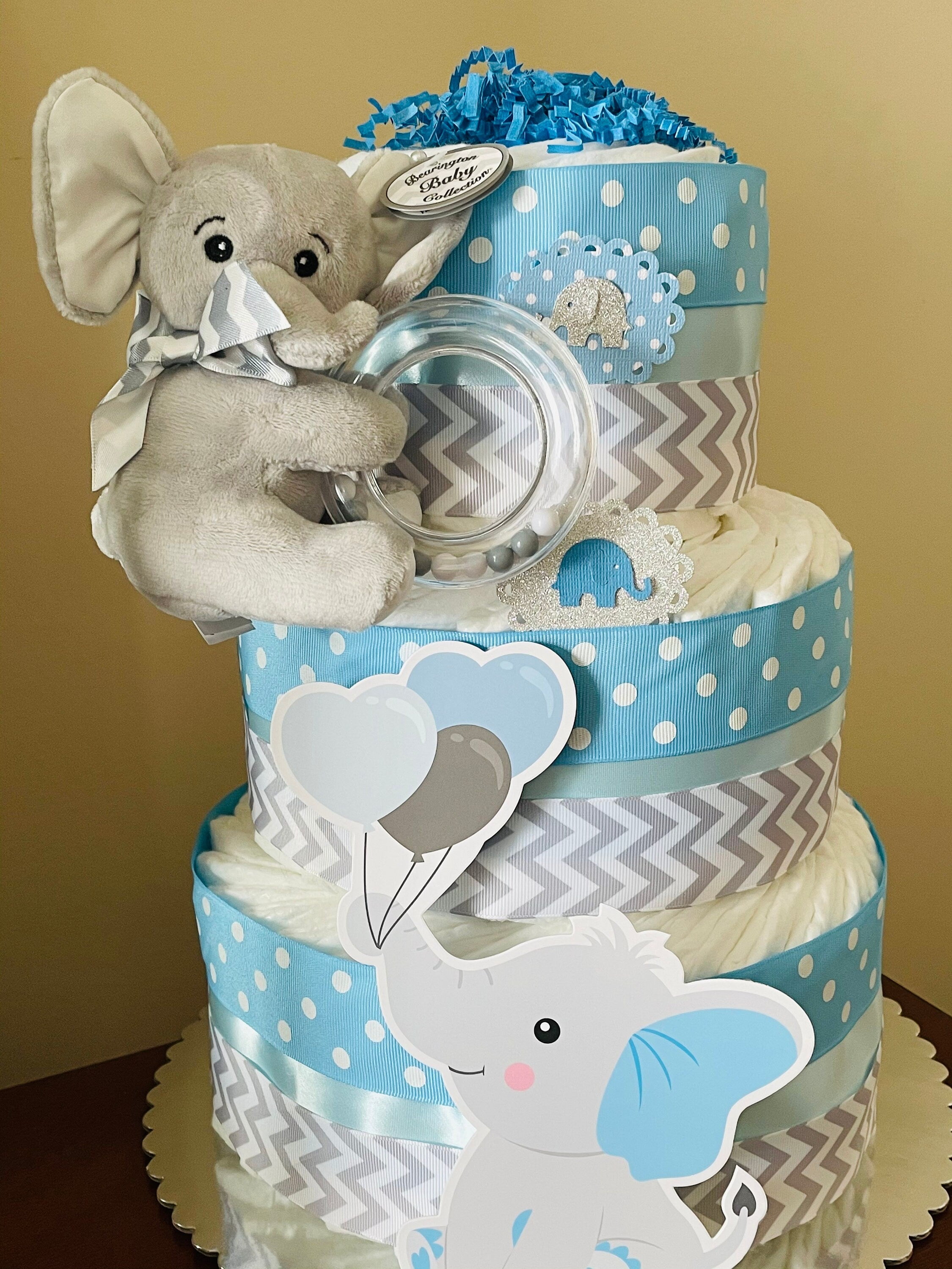 Diy elephant cheap diaper cake