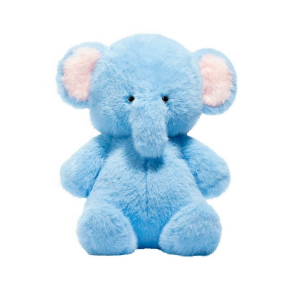 Blue Elephant Plush Toy with Ultra-Soft Material, 11.8inch Cuddly Stuffed Animal Pillow, Sleeping Companion Doll for Kids Nursery and Birthday Gifts,B