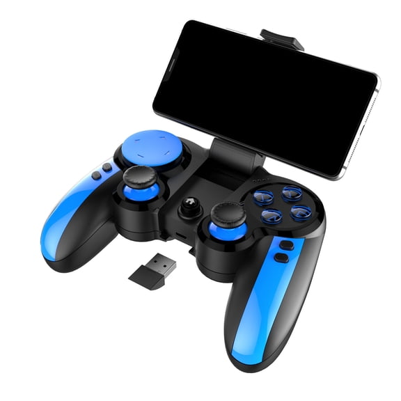 Blue Elf Wireless Bluetooth Game Controller - Instant Connect for iOS/Android, Optimized for PUBG Mobile & Battle Royale, Plug-and-Play Gaming Pad for On-the-Go Play