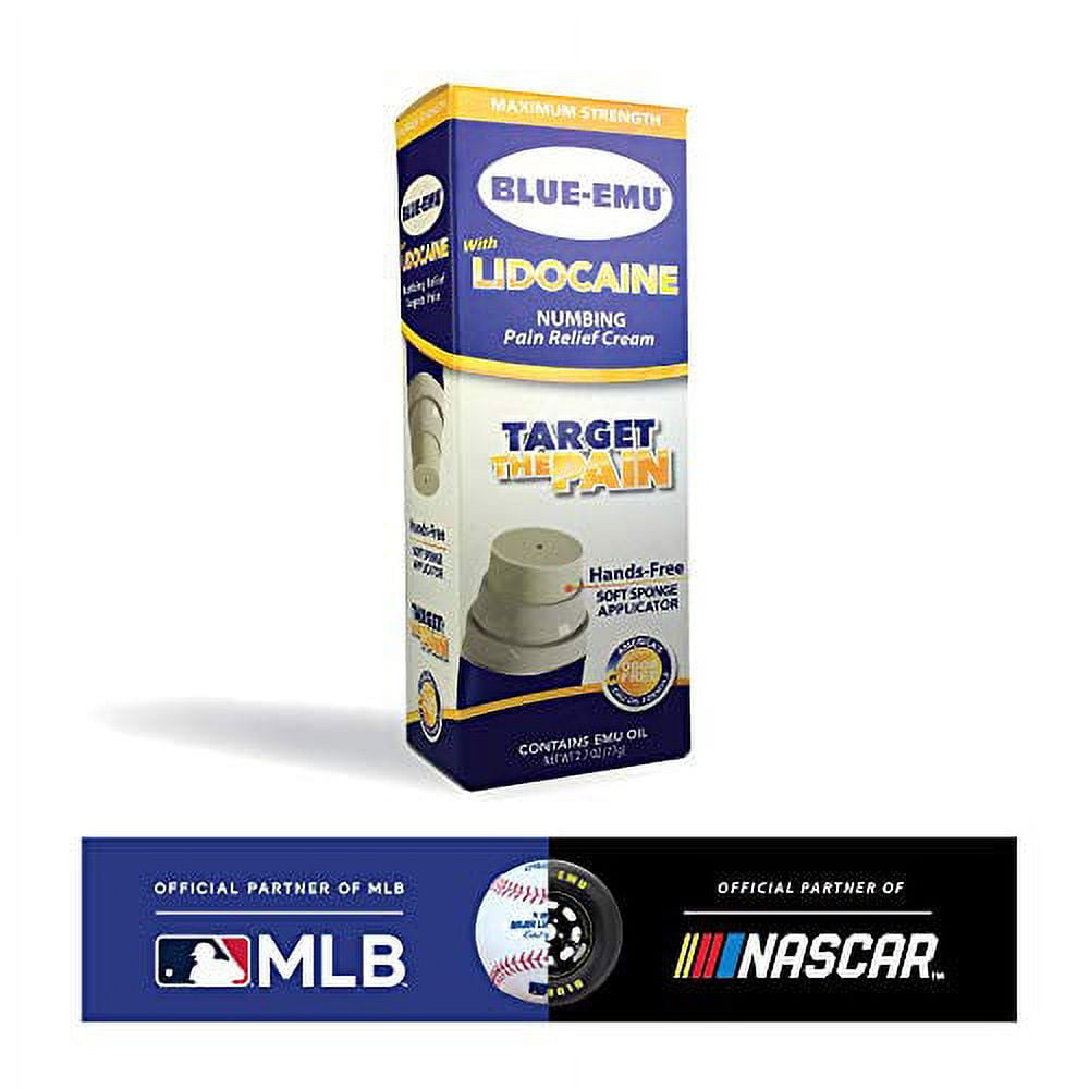 Blue Emu Blueemu lidocaine Pain Relief Cream NonChild Resistance Cap