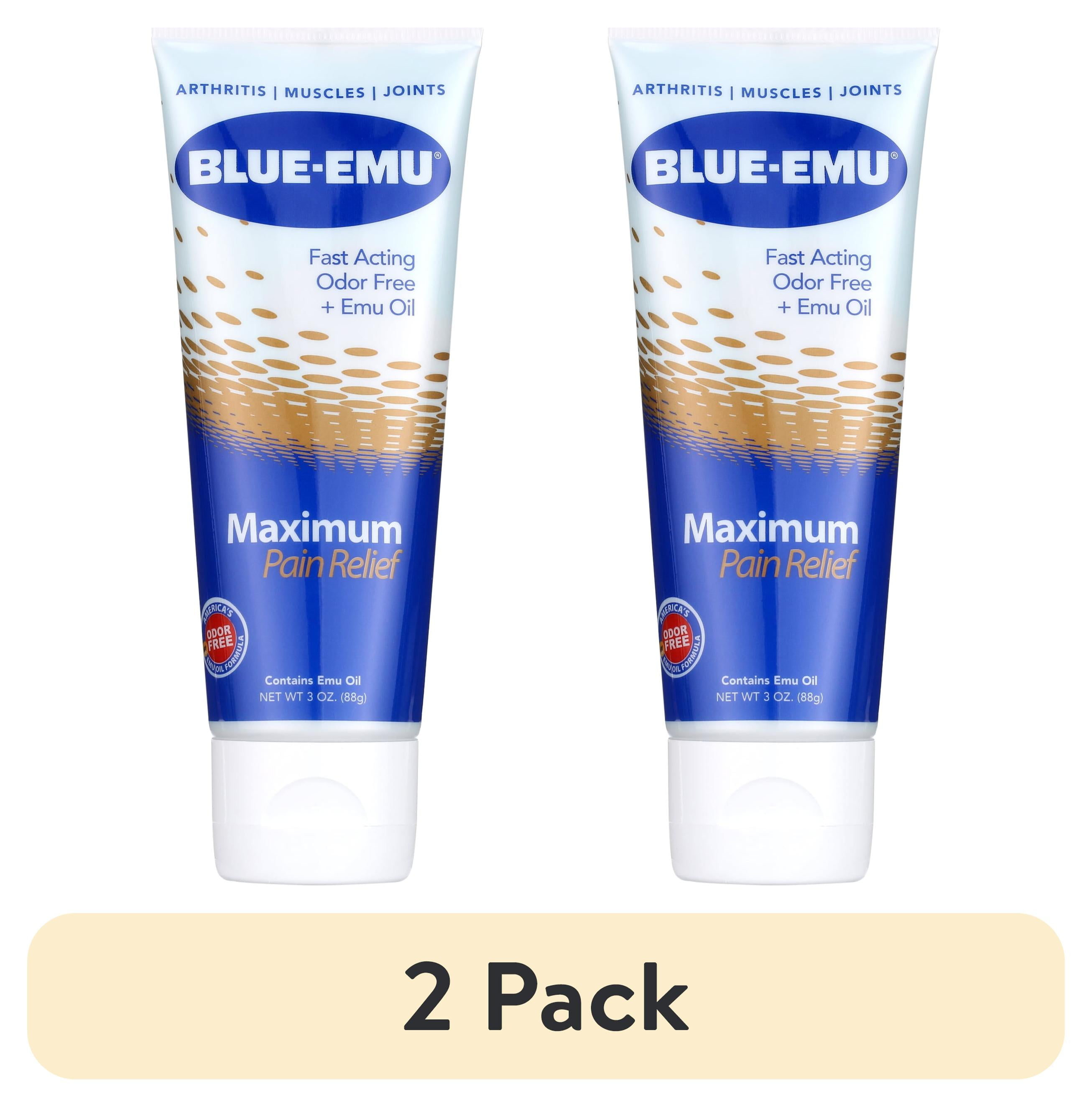 (2 pack) BlueEmu Maximum Pain Relief Cream for Arthritis, Muscle Pain