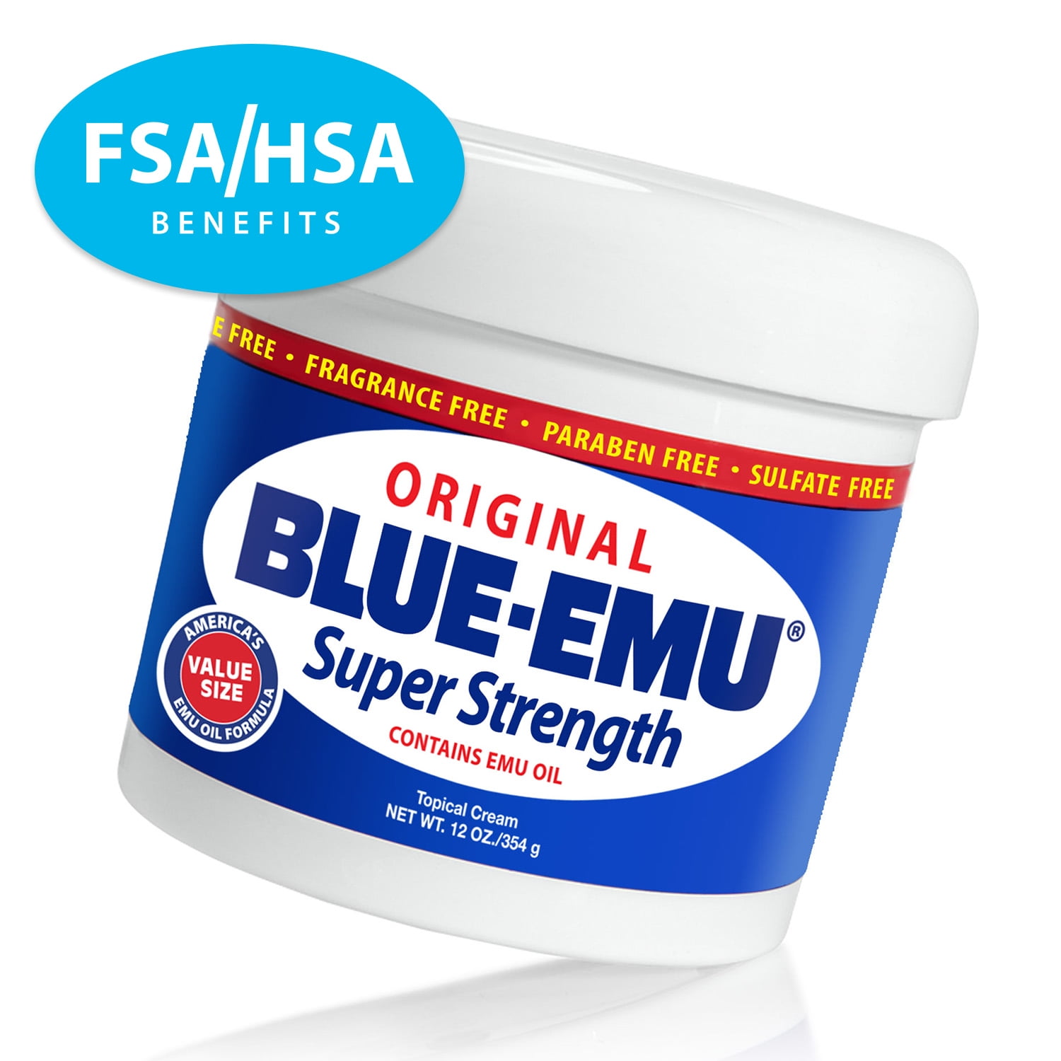 BlueEmu Original Joint and Muscle Cream, OTC Soothes and Supports, 12