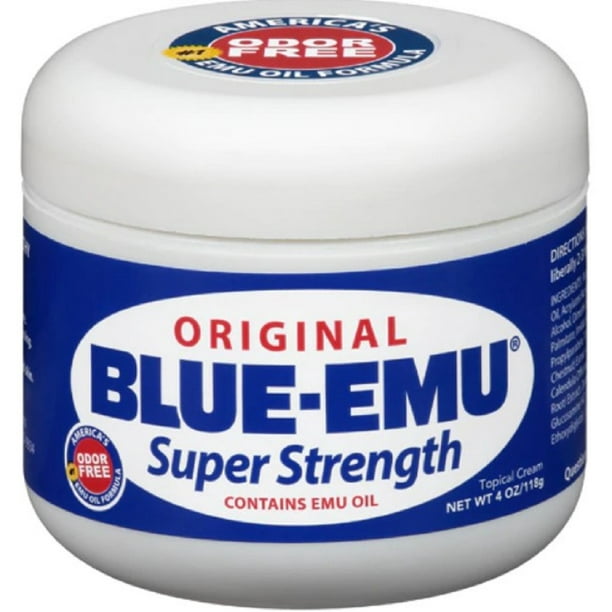BlueEmu Original Super Strength Joint and Muscle Cream 4 oz (Pack of