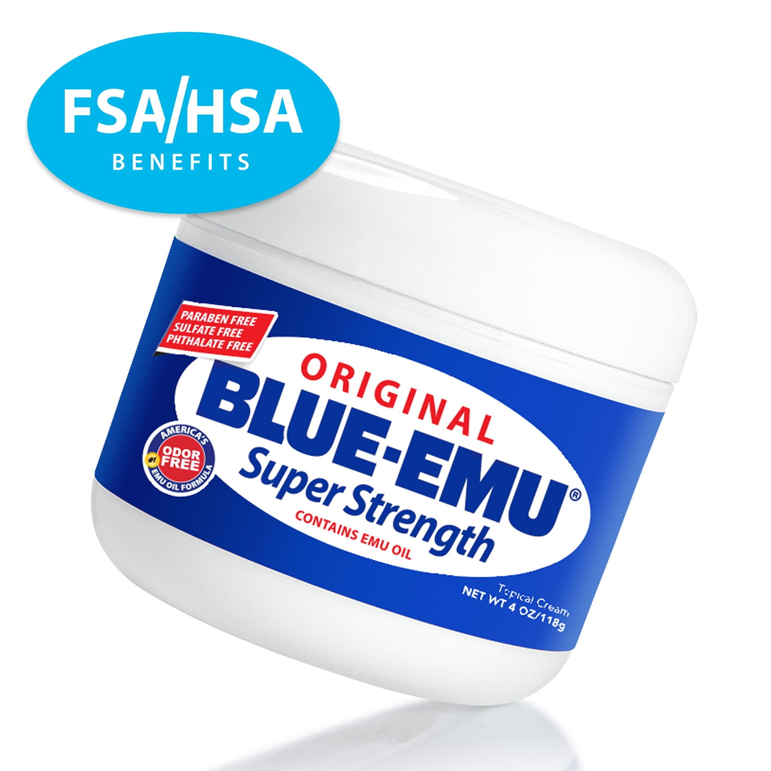 Blue-Emu Original Super Strength Topical Cream for Muscles and Joints, 4 oz