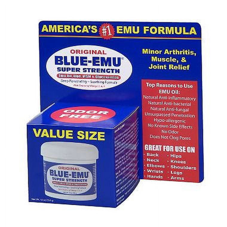  Blue Emu Original Super Strength Cream, Muscle and Joint  Support, Professional Family Size 1 Gallon Bottle w/Pump : Health &  Household