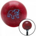 thumbnail image 1 of Blue English Bulldog Red Metal Flake Shift Knob with M16 x 1.5 Insert Shifter Auto Brody, 1 of 1