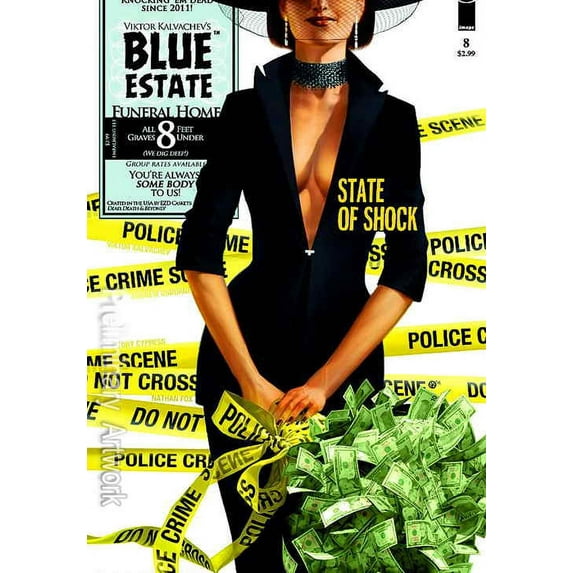 Blue Estate #8 VF ; Image Comic Book