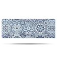 thumbnail image 1 of Blue Ethnic Geometric Pattern Bathroom Rugs Mat,Non Slip Microfiber Bathroom Rug,Rubber Backing,Soft Bathroom Mats for Bathroom Floor,Tub and Shower,47x17in(120x43cm), 1 of 5