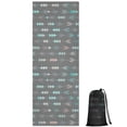 thumbnail image 1 of Blue Ethnic Geometric Pattern Hot Yoga Mat Towel Non Slip for Hot Yoga - Quick-Drying Yoga Mat Cover with 4 Corner Pockets with Travel Bag - Hot Yoga Towel Non Slip 70"x26", 1 of 6