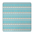 thumbnail image 1 of Blue Ethnic Geometric Pattern Square Fitted Tablecloth with Elastic Edge,Square Table Cover,Washable Elastic Table Cover for Home Kitchen Party Decor 34"x34", 1 of 6