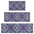 thumbnail image 1 of Blue Ethnic Paisley Pattern Kitchen Rugs Sets Of 3,Kitchen Runner Rugs Non Skid Washable,Decorative Kitchen Floor Mats for Kitchen,Sink,Laundry,17"x30"+ 17"x47" + 17"x59", 1 of 6