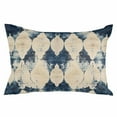 thumbnail image 1 of Blue Ethnic Throw Pillow Cover 24 x 36 Inch Decorative Pillow Cover Vintage Shabby Abstract Chic Geometric Art Lumbar Pillowcase Seasonal Rectangle Cushion Case for Couch Sofa Bed Living Room, 1 of 7