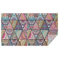 thumbnail image 1 of Blue Ethnic Triangle Pattern Rectangle Tablecloth 60"x102",Waterproof Polyester Rectangle Table Cloth, Wipeable Spillproof Polyester Tablecloth for Dining, Camping, Indoor and Outdoor, 1 of 6