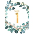 thumbnail image 1 of Blue Eucalyptus 25 Pcs Table Number Cardss Wedding Ceramony Engagement Events Parties Birthday With Head Table 4x6 Inch, 1 of 3