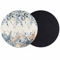 thumbnail image 1 of Blue Eucalyptus Coastal Coasters Set of 2, Absorbent Coasters for Drinks, Beach Starfish Shell Nautical Rustic Coaster for Desk Coffee Table Protection, Home Decor House Warming Gifts 4", 1 of 8