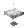 thumbnail image 1 of Blue Eucalyptus Coastal Outdoor Tablecloth - 54x54 Inch Square Dining Table Cover, Beach Starfish Shell Nautical Vintage Waterproof Outdoor Table Cloth with Umbrella Hole & Zipper for Picnic/Patio, 1 of 7