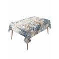 thumbnail image 1 of Blue Eucalyptus Coastal Rectangle Tablecloth, Beach Starfish Shell Nautical Rustic Waterproof & StainResistant Tablecloth, Washable Oil-proof Table Cover for Dining/Party/Wedding/Buffet 60x120 In, 1 of 9