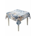 thumbnail image 1 of Blue Eucalyptus Coastal Suqare Tablecloth - 54 x 54 Inch, Beach Starfish Shell Nautical Ombre Waterproof & StainResistant Tablecloth, Washable Oil-proof Table Cover for Dining/Party/Wedding/Buffet, 1 of 9