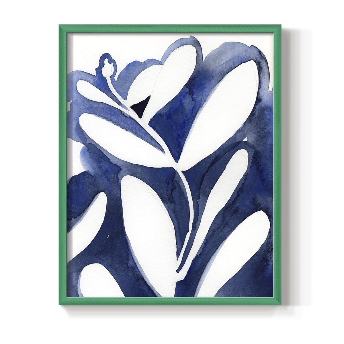 Blue Eucalyptus I Framed Print in Green Solid Wood Framed Print No Nail Hanging