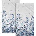 thumbnail image 1 of Blue Eucalyptus Leaves Hand Towels Set of 2, Botanical Leaf Floral Face Towel 28X14 inch, Quick Dry Ultra Absorbent Soft Washcloths for Kitchen Bathroom Yoga Workout Gym, 1 of 16