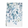 thumbnail image 1 of Blue Eucalyptus Leaves Microfiber Kitchen Towel, Watercolor Botanical Weeping Soft Absorbent Dish Towels, Quick Drying Washable Dishcloths for Kitchen Cleaning, Drying Dishes, 18x28 Inches, 1 of 9